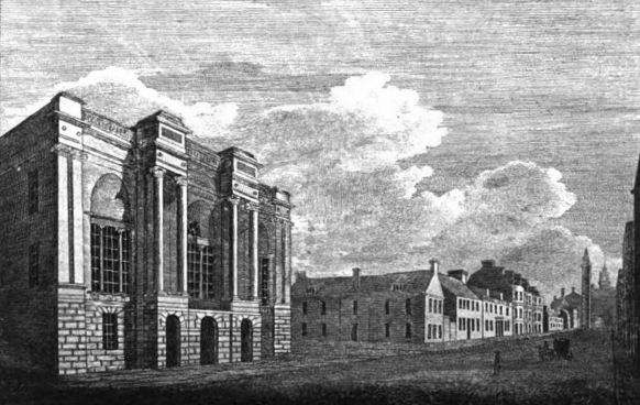 Engraving of Assembly Rooms, Ingram Street, Glasgow