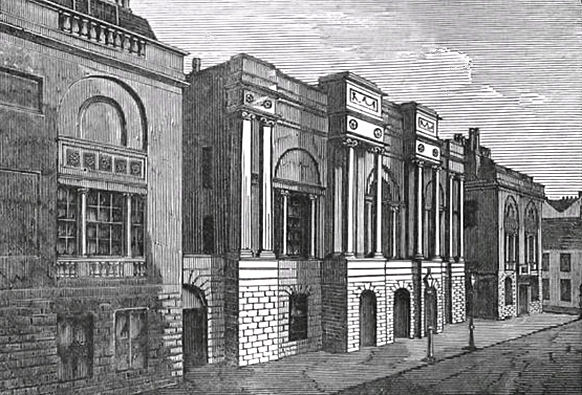 Engraving of Assembly Rooms, Ingram Street, Glasgow