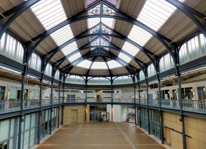 Interior view of trading hall former Fish Market