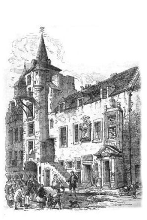 Engraving of Tolbooth, Canongate, Edinburgh
