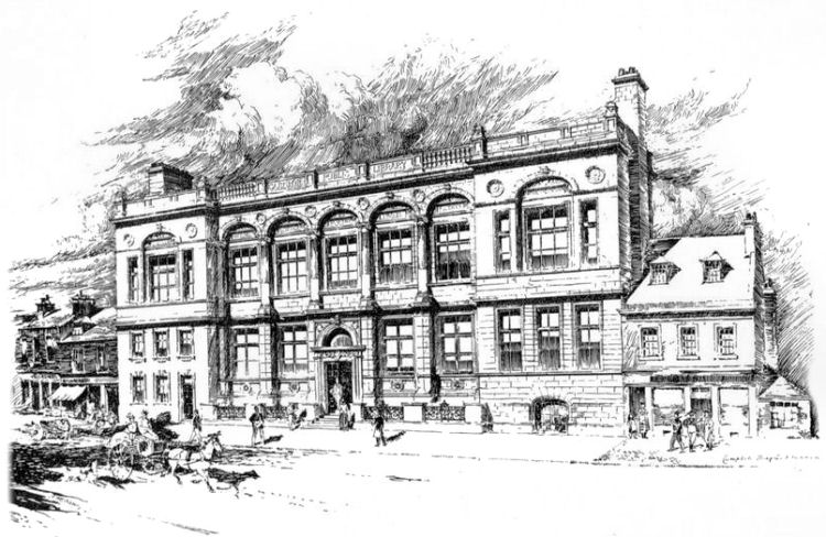 Perspective Drawing of Carnegie Library, Ayr