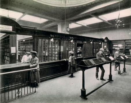 Juvenile issue counter at Anderston Library