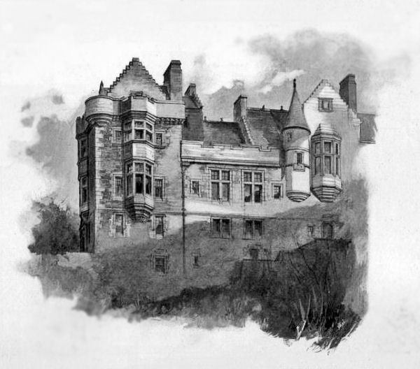 Drawing of Knockderry Castle, Cove, 1897