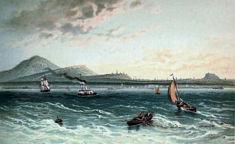 View of Edinburgh from Firth of Forth