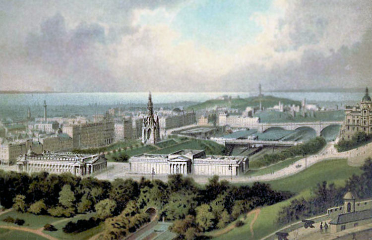 View of Edinburgh from Castle