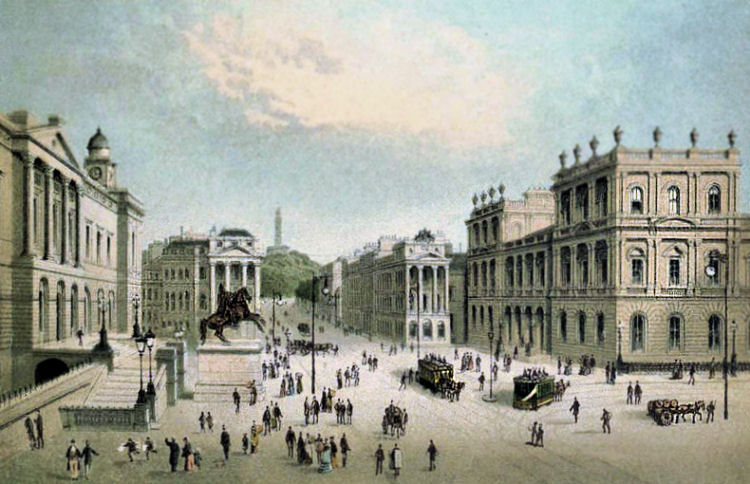 View of east end of Princes Street, Edinburgh