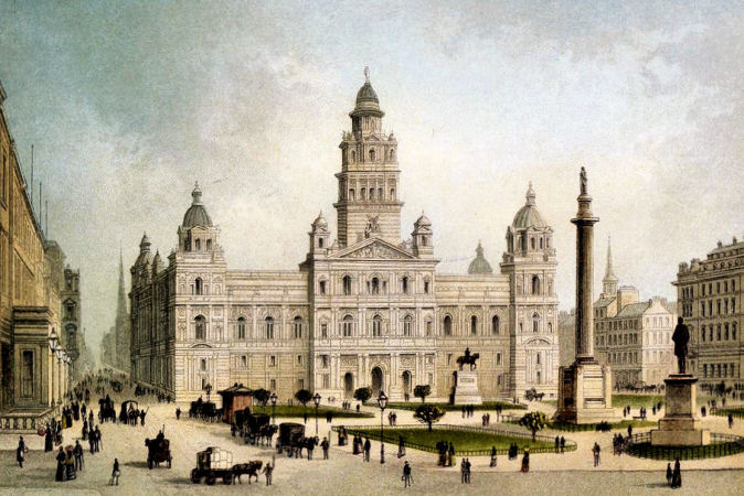 Victorian view of George Square, Glasgow