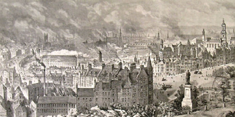 Panoramic view of Glasgow