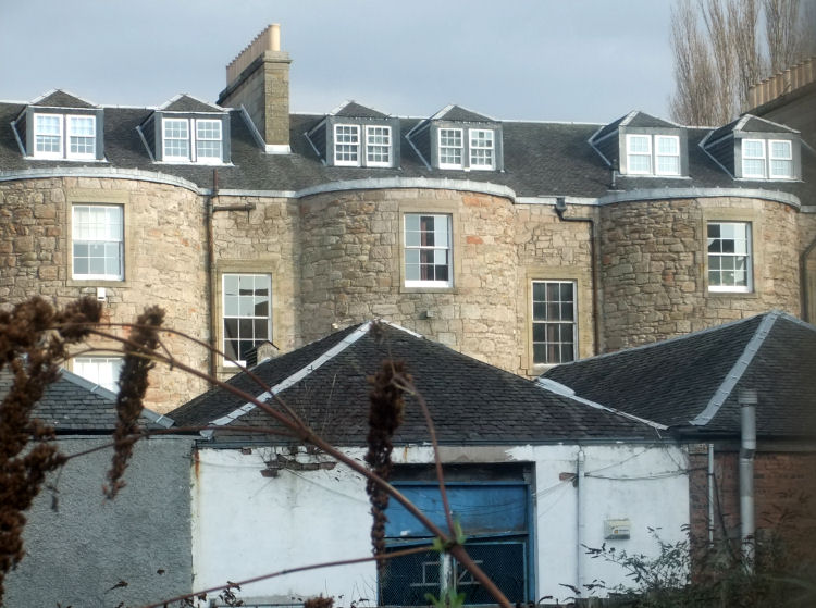 Stair towers to rear of Carlton Place