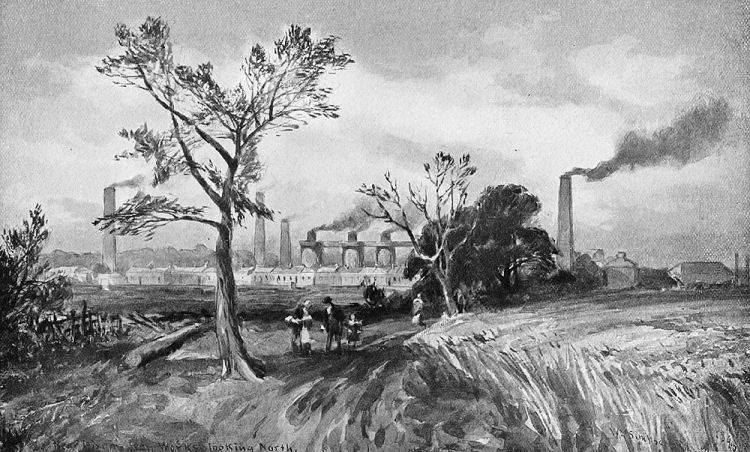 View of Dixon's Ironworks by William Simpson, 1848