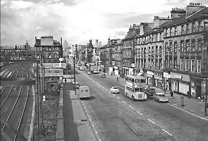 Tenements on eastern side of Eglinton Street, Laurieston, 1969