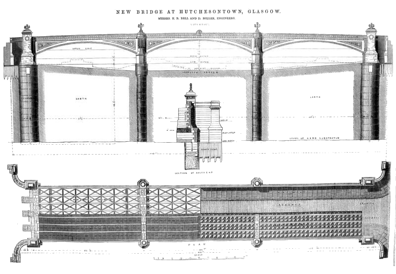 Plans of 1871 Albert Bridge by Bell & Miller, Engineers