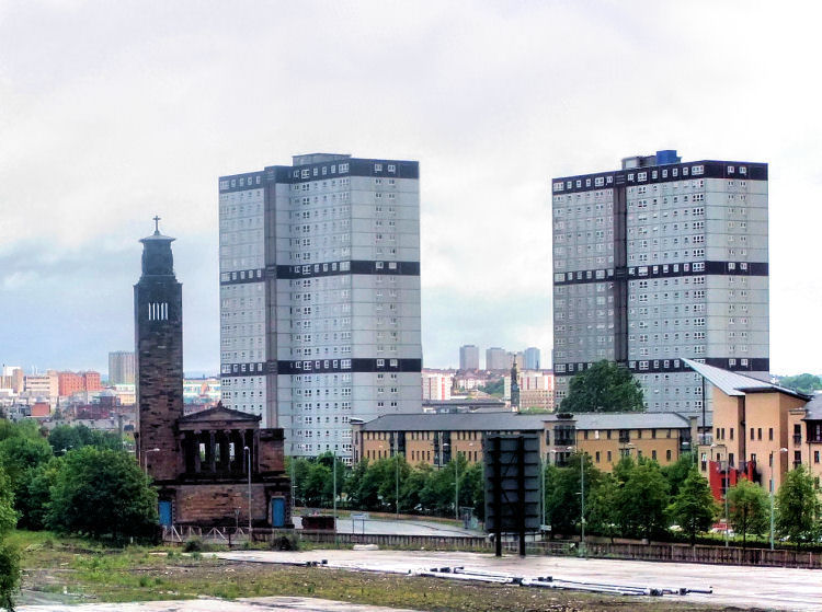 Tower blocks at  Hutchesontown 'Area E''