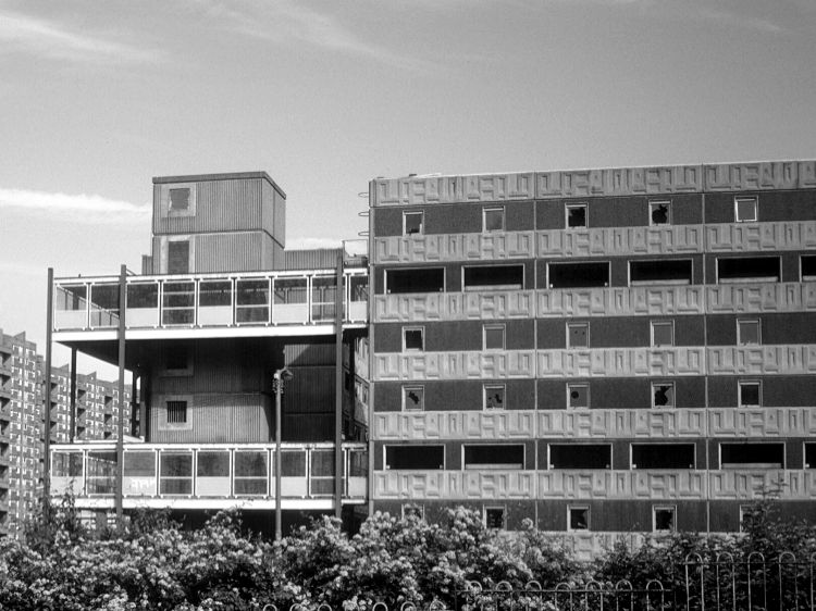 Deck access block at Hutchesontown 'Area E'