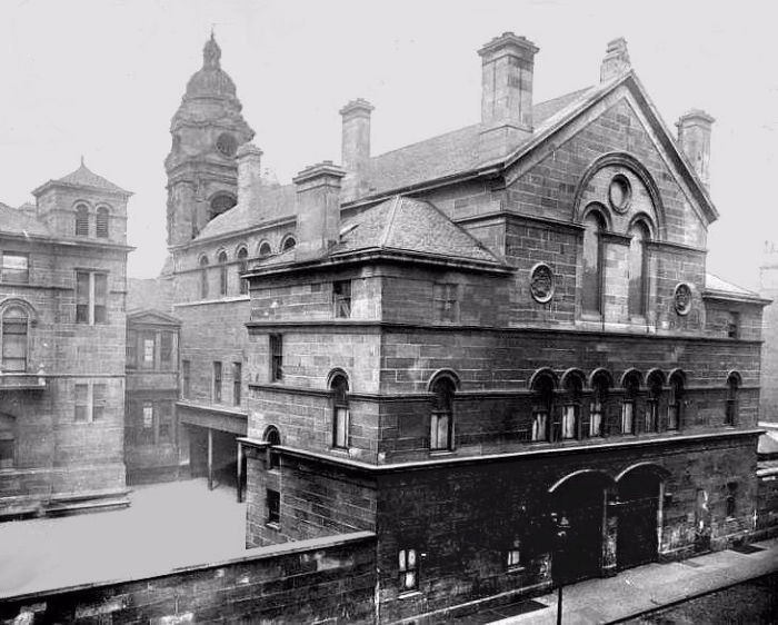 Rear view of Hutchesons' Grammar School, Rose Street, Gorbals, c.1910