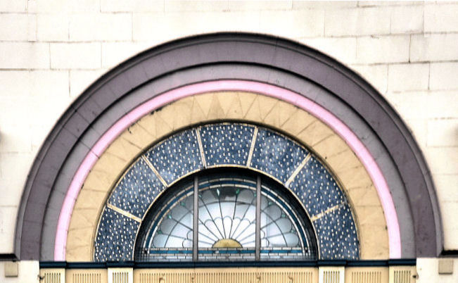 Art Deco style window at O2 Academy, Glasgow