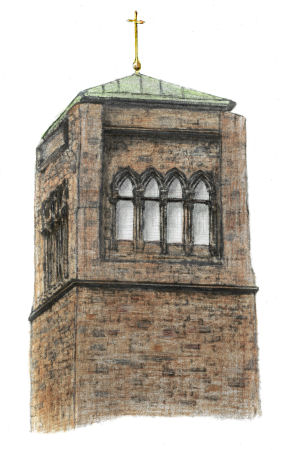 Tower of Saint Bonaventure's Church, Caledonia Road