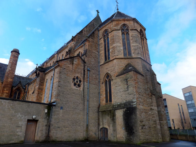 External view of chancel at rear of St Francis Church