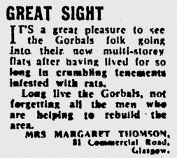 >Optimistic view of new tower blocks, Evening Times, 3/3/1965