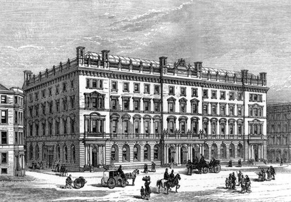 Engraving of General Post Office, Glasgow