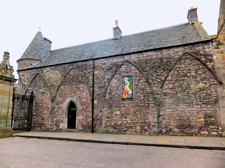 Arms of King James V from Gatehouse at Palace of Holyroodhouse