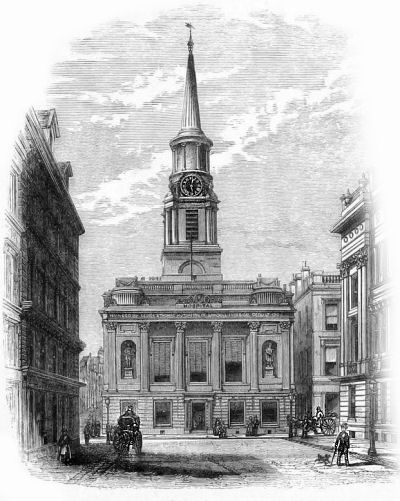 Engraving of Hutcheson's Hall, Ingram Street