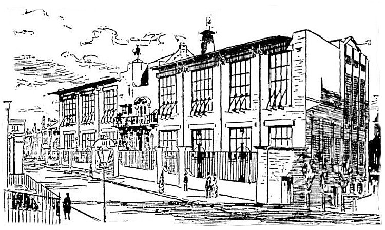 Sketch from Glasgow Herald 26th June 1907 re Glasgow School of Art