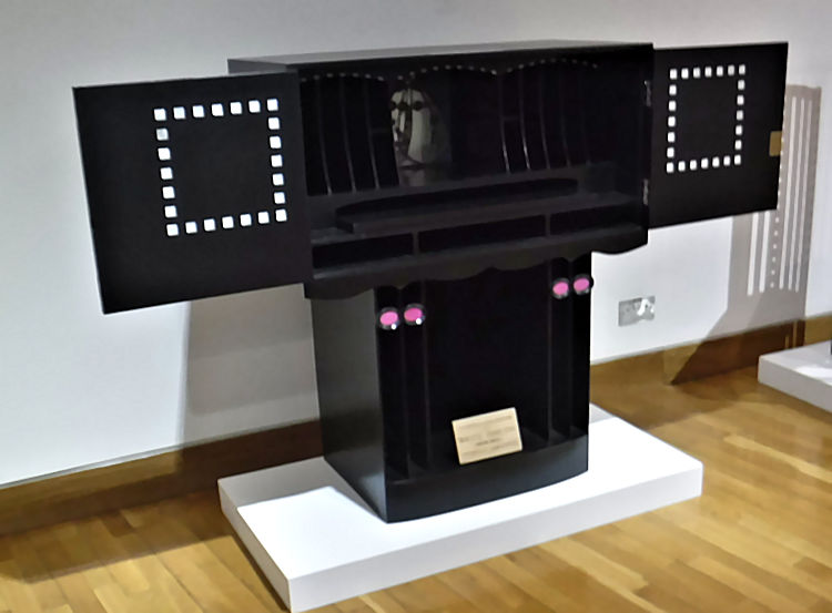 Reproduction of writing desk designed for Hill House, Helensburgh