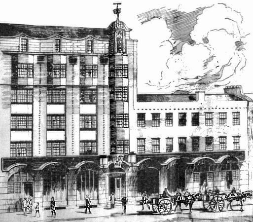 Sketch of proposed Daily Record Building, c.1901