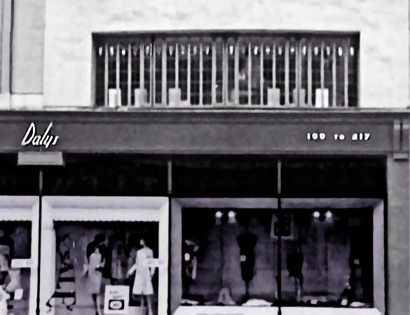 Former Willow Tea Rooms incorporated within Daly's Department Store, 1960's