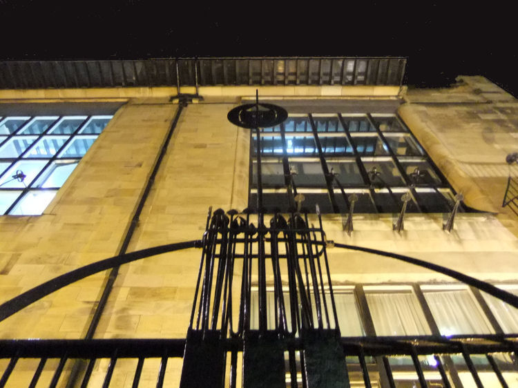 Night view of studios at Glasgow School of Art