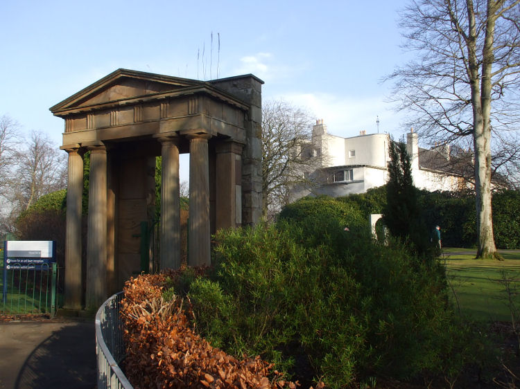 Portico on approach to House for an Art Lover