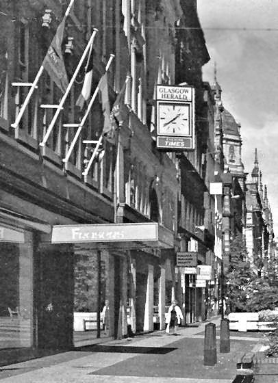 1970's version of clock at the Herald Offices in Buchanan Street, Glasgow
