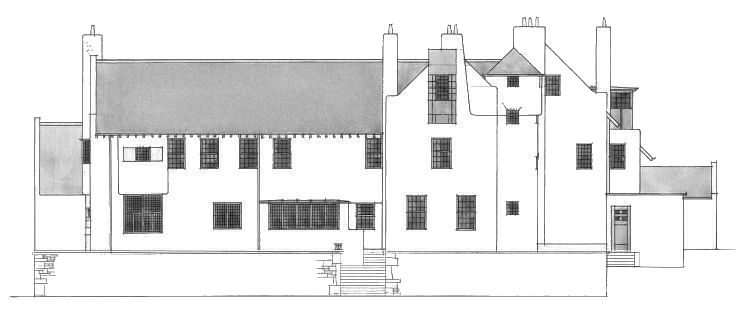 Elevation of Hill House, Helensburgh