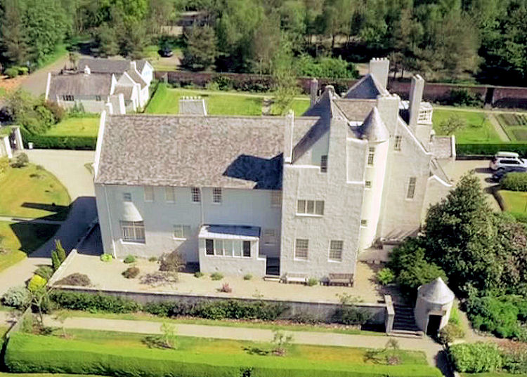 Aerial view of Hill House, Helensburgh