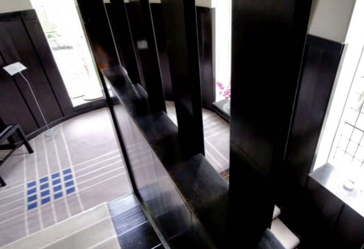 Inside the stair tower at Hill House, Helensburgh