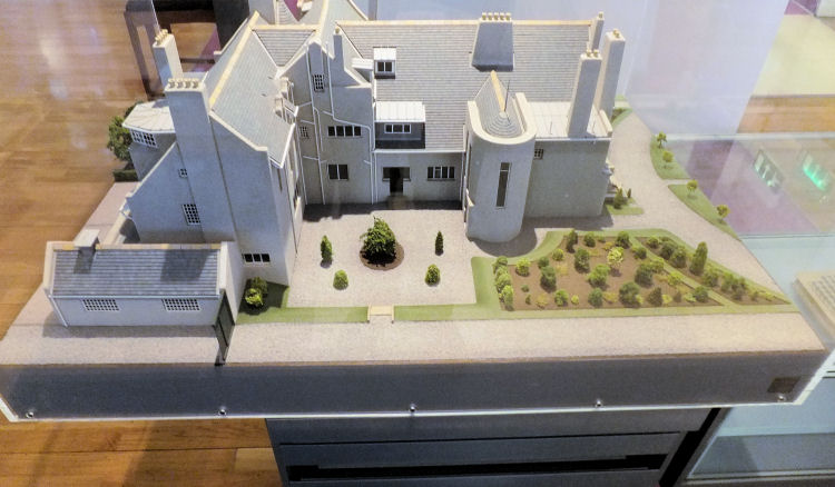 Model of Hill House, Helensburgh, on display at the Lighthouse, 2015