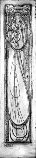'The Dew'- metal panel by Margaret Macdonald Mackintosh for Ingram Street Tea Rooms