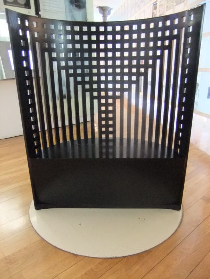 Reproduction of cashier's chair designed for Willow Tea Rooms