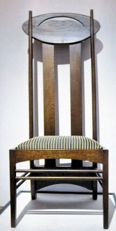 Chair from the photograph of Vienna Secession Exhibition on display at the Lighthouse