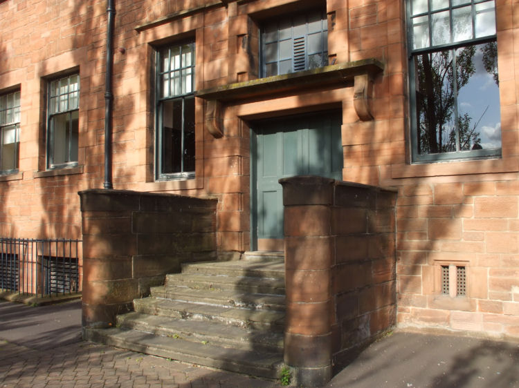 Rear entrance to Martyrs School