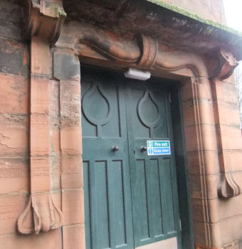 Doorway at Martyrs School, Glasgow