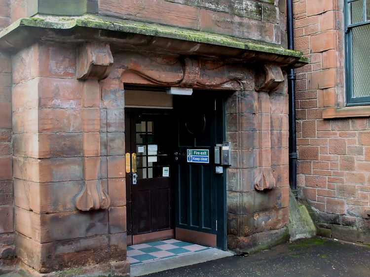 Main entrance to Martyrs School from Parson Street