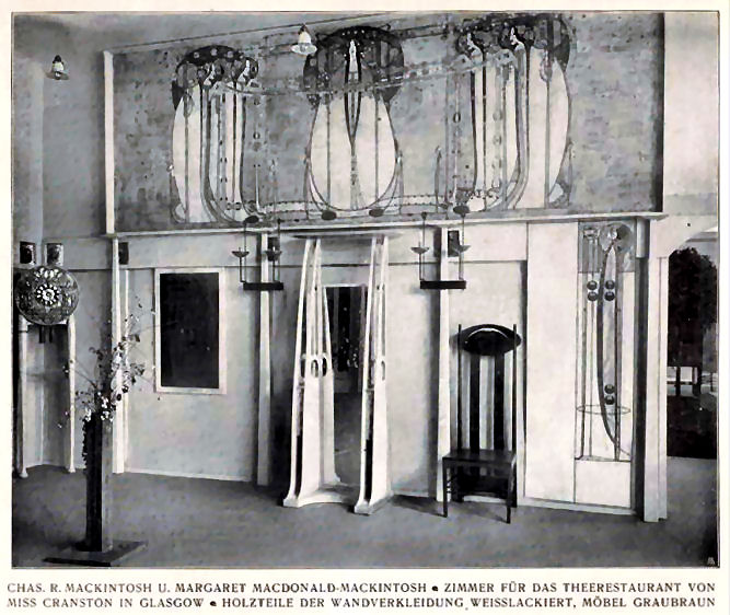 'The May Queen' displayed at the Vienna Secession Exhibition, 1900