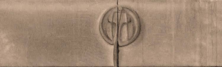 Mackintosh rose in stonework of Queen's Cross Church 