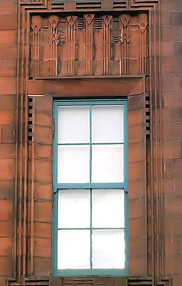Window at rear of Scotland Street School