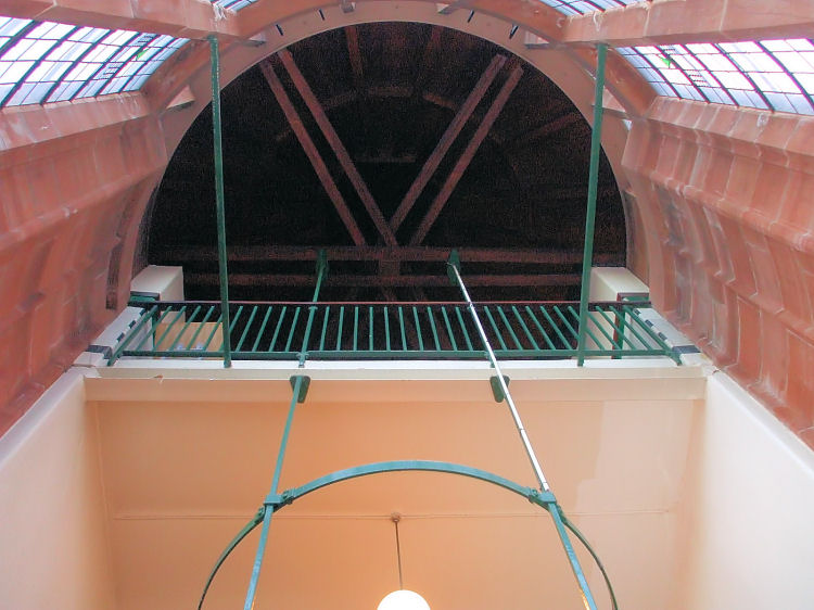 Internal masonry within stair-tower at Scotland Street School