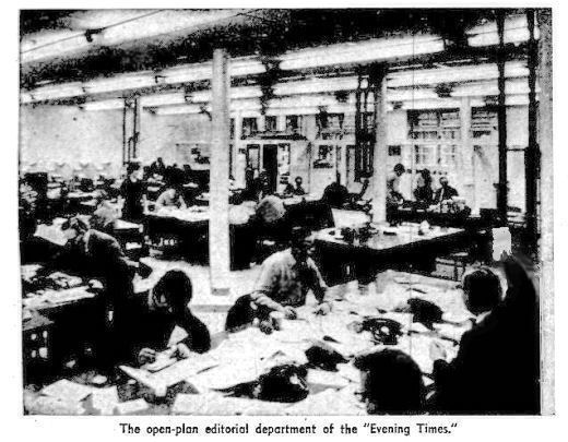 Editorial Department of Evening Times, 1968  
