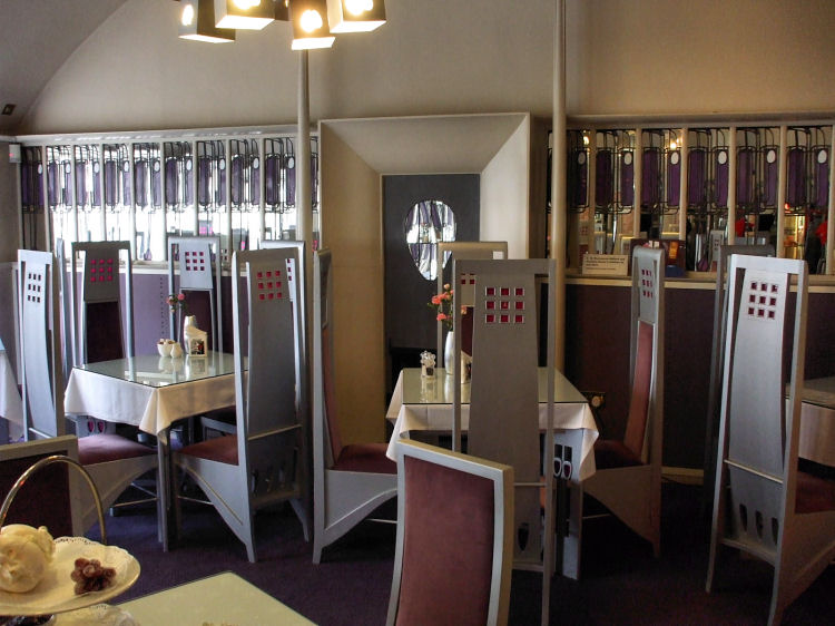 Replica chairs by Keith Gentles at Salon de Luxe, Willow Tea Rooms, April 2008