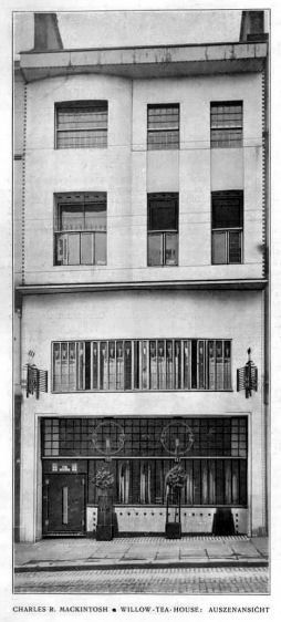 Fa�ade of Willow Tea Rooms from the journal 'Dekorative Kunst', 1905